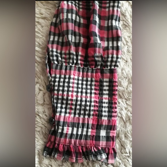 Ganni pink black and white Charron dress - Picture 7 of 8